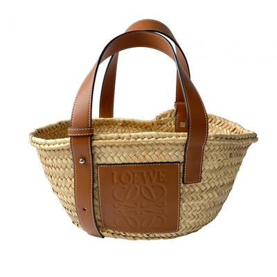 Gebrauchte Handtasche beige/braunes Leder Damen