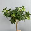 8 Heads Fake Plastic Plants Realistic Faux Plants Simulation Greenery  Home Living Room Decor