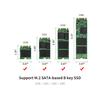 NGFF SATA Adaptör Kartı M.2 ANAHTAR BM SSD SATA3.0 Dönüştürücü Destek Modeli 2230 2242 2260 2280