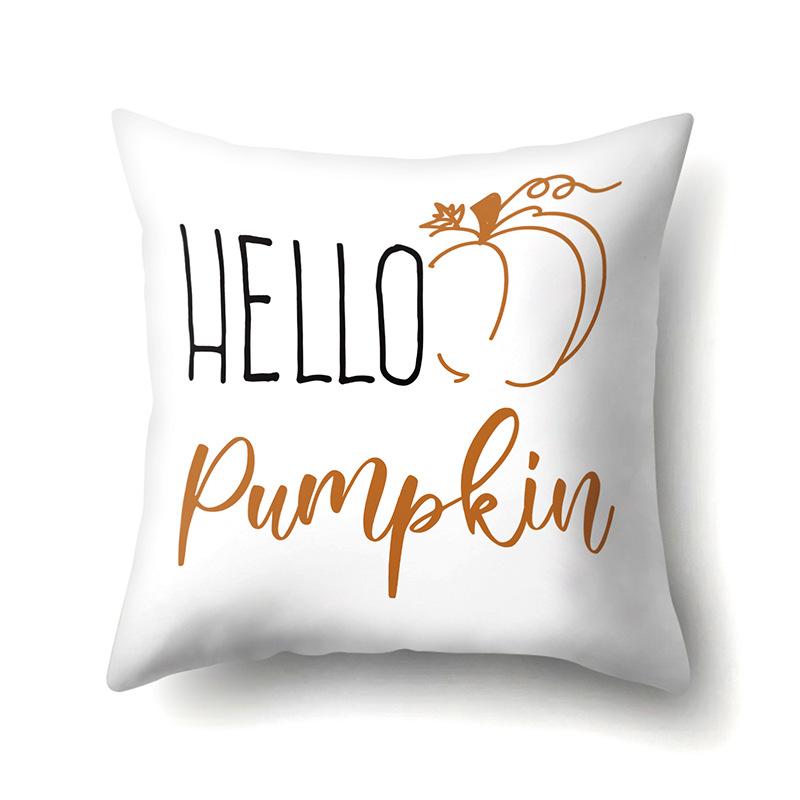 

Thanksgiving Pillow Cover Blessing Maple Leaf Pumpkin Sofa Cushion Cover Office Home Living Room Pillow Cover Premium 50x30 without pillow core