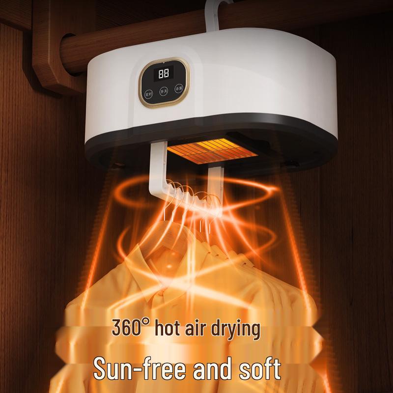 

Компактная настенная складная сушилка для одежды для детской одежды и общежитий Chinese Standard белый