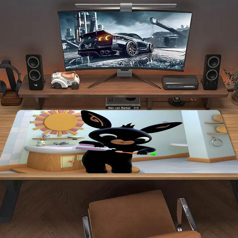 Bing Large Size Mouse Pad Large Gaming Table Cushion Non-slip Laptop Tablet Big Mousepad XXL Mat Mini PC Playmat With Lock edge
