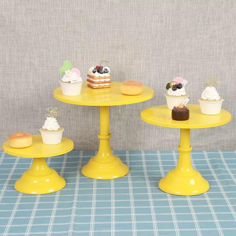 Wrought Iron Cake Stand Home Party Dessert Display Stand Wedding Decoration Birthday Cake Tray Afternoon Tea Fruit Dessert Tray
