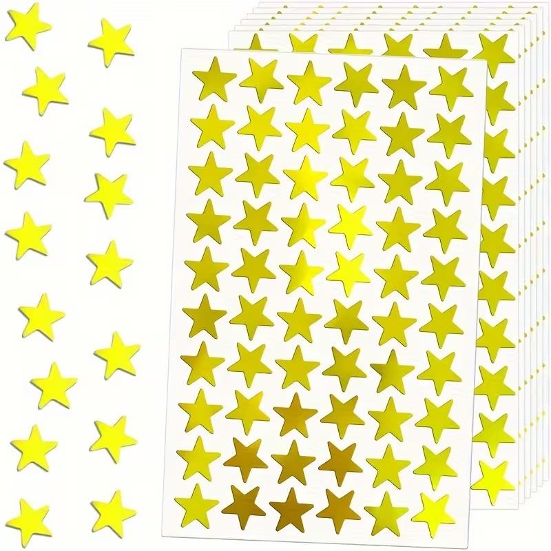 600 Small Golden Star Stickers for Rewards Reward Stickers Reward Labels Star Stickers Gift Bags Envelope Seals Party Decoration