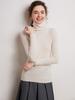 Women's 100% Pure Cashmere High Neck Seamless Turtleneck Sweater - Slim Fit Autumn Winter Knitwear