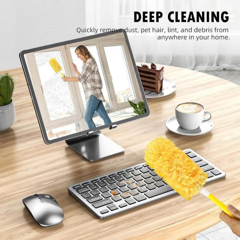 360°rotating Household Replaceable Electrostatic Adsorption Duster 10pcs High Efficiency Dusting Dead-end Cleaning Tool