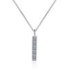 D Color Moissanite Necklace 50pts Single 10pts Choker Women