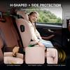 Leon Highback Booster Seat, ISOFIX, i-Size R129, 100-150cm, 3-12 Years, Seatbelt Clip (Pink)
