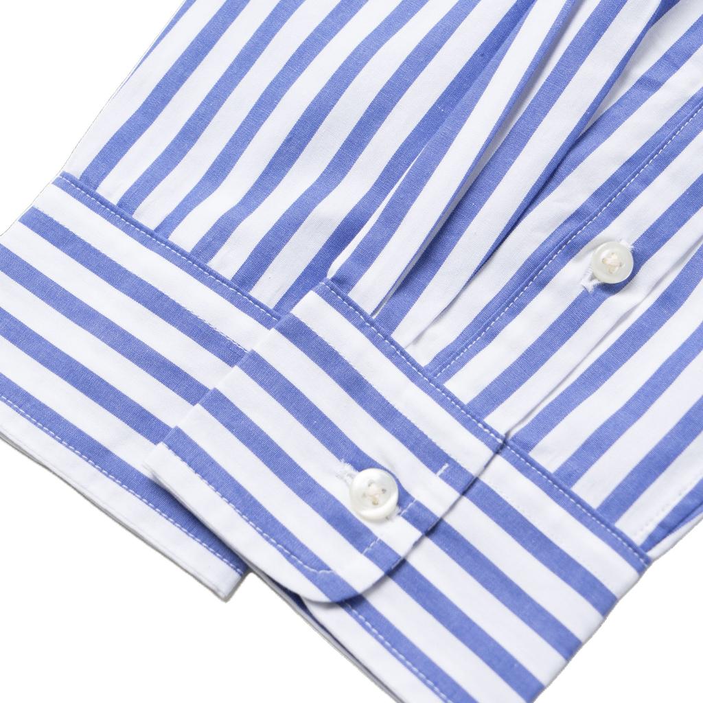Polo Ralph Lauren Striped Color Block Button Long Sleeve Polo Shirt Kids Tops Blue 323918249-019