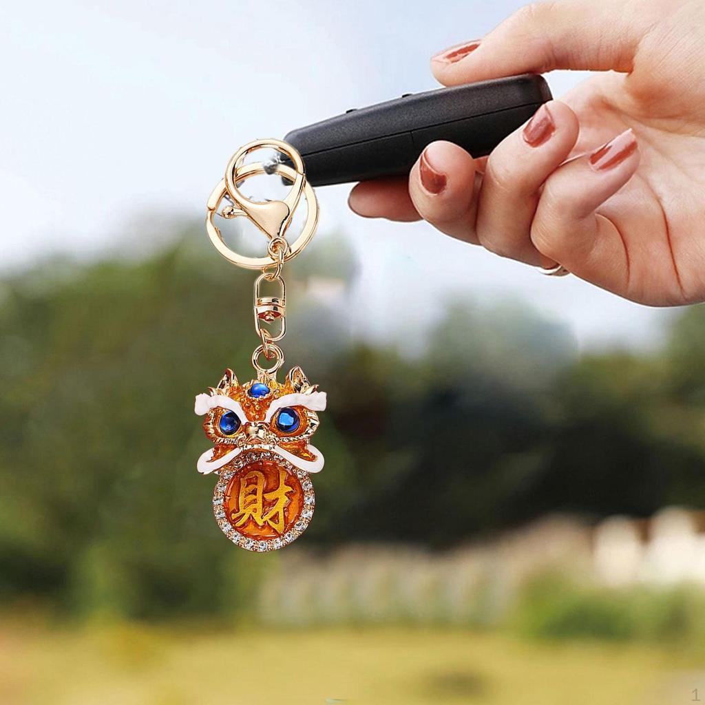 Charm Keychain Bag Alloy Party Favor Shiny Key Accessory Decor Keyring