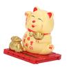   Cat Waving Arm Vivid Lovely Chinese Cat Solar Fortune Cat Statue Decoration for Decorating Front Desk Car Business Openings