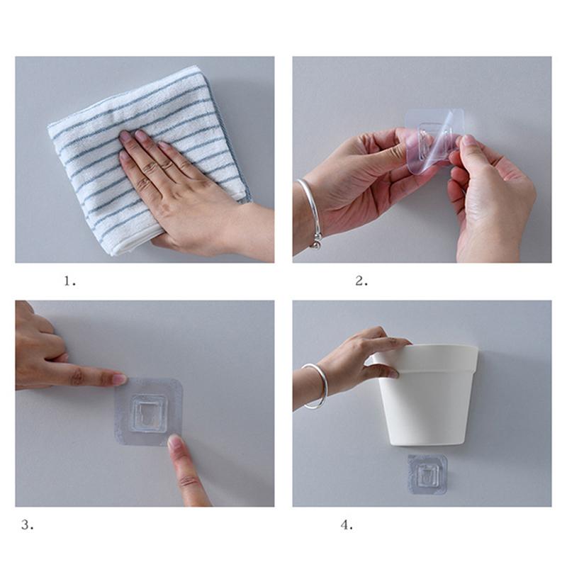 An der Wand befestigter Blumentopf aus Kunststoff für Topfpflanzen, kreativer, an der Wand hängender Pflanztopf, halbrund, kleiner Blumentopf, Wanddekoration