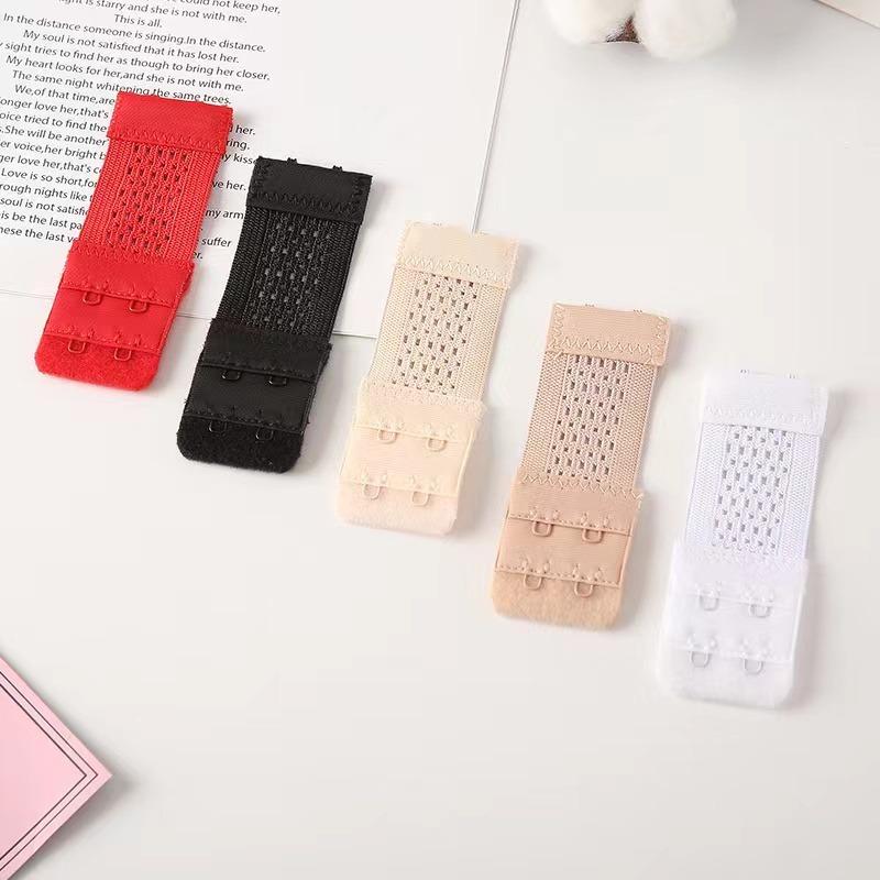 Set 2Rows 2Hooks Bra Extender for Women's Elastic Bra Extension Strap Hook Clasp Expander Adjustable Belt Buckle Underwear