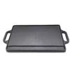 ZISIZ Rectangular Double-Sided Cast Iron Outdoor Grill Pan
