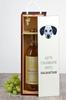 Dalmatian, Dalmatian Hound - Geometric Box with Photo and Inscription for Wine by Art-Dog Brand