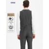 ROMON E Men's Striped 3-Piece Business Suit