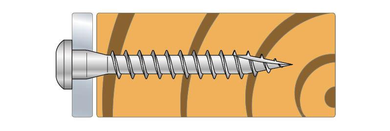 CSA 5.0x25mm carpentry joint screws (250)