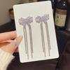 925 Sterling Silver Full Diamond Tassel Earrings – High-End European & American Style, Super Shiny, Luxurious Ear Jewelry for Women.