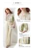 [Silk Horizontal Crepe] 26 Spring/Summer Round Neck Fresh Printed Five Sleeve Mulberry Silk T-shirt Top for Women