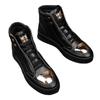 Herbst und Winter 2025 neue Martin Boots Herren High-Top Board Schuhe Metall Casual Lederstiefel Herren Koreanische Version von trendigen Hip-Hop Schuhen