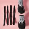 4pcs/Set Dog Cat Waterproof Shoes Socks, Pet Winter Boots, Rain Snow Dog Booties for Small Dog Anti-Slip, Anti-Dirt Puppy Shoes, Black