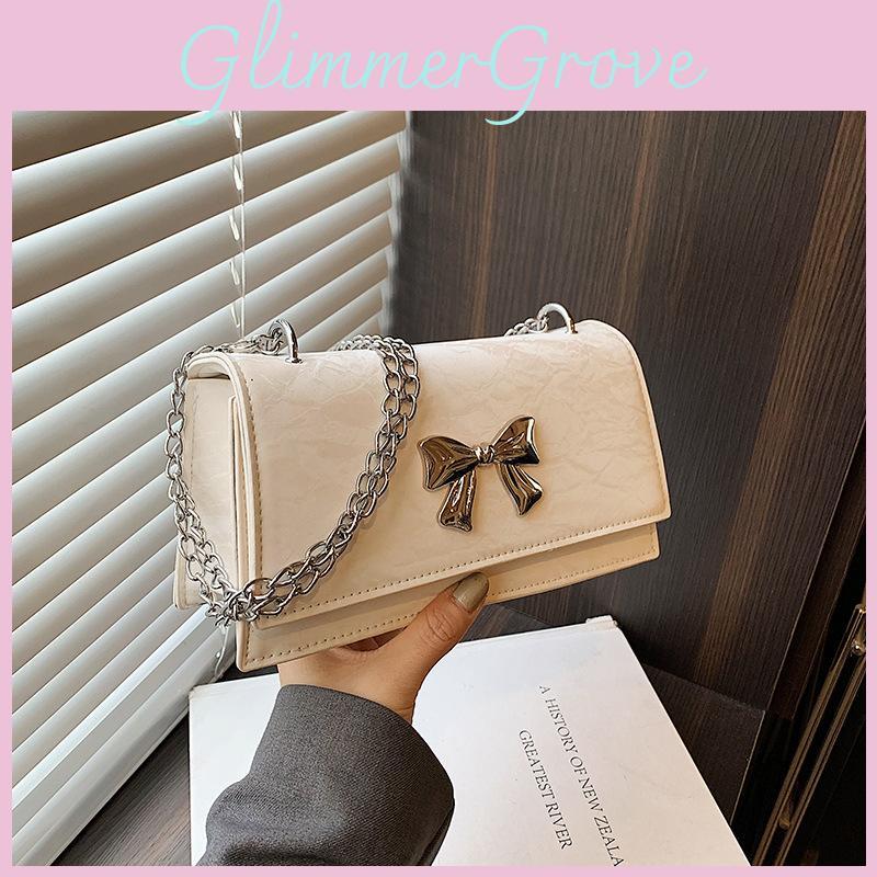 Chic Street Style Chain Shoulder Bag Fashion Trendy Small Square Bag For Women