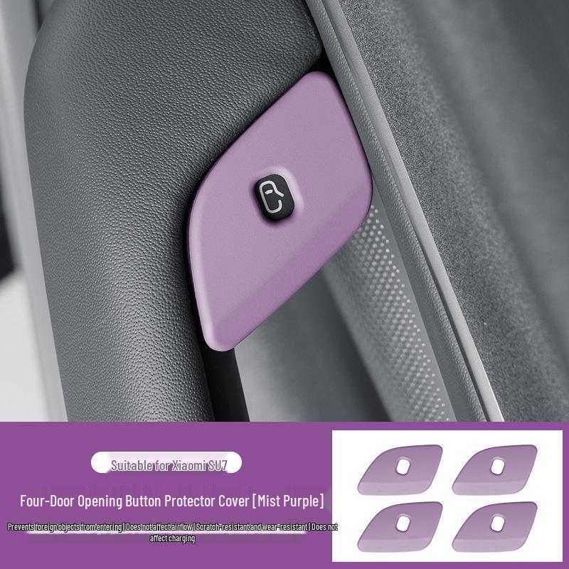 Xiaomi SU7 Rear Seat Fridge & Air Vent Cover with USB Port & Car Door Button Protector