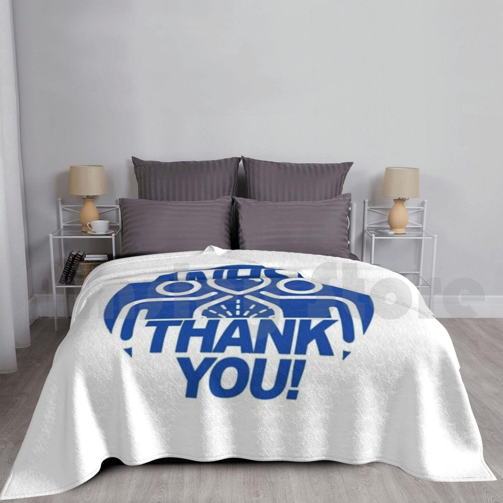 Thank You Nhs Blanket Super Soft Warm Light Thin Thank You Rainbow Support Thank You Rainbow Nhs Nurse Nhs Nhs Heroes Size: 75*100cm, Weight: 230 GSM
