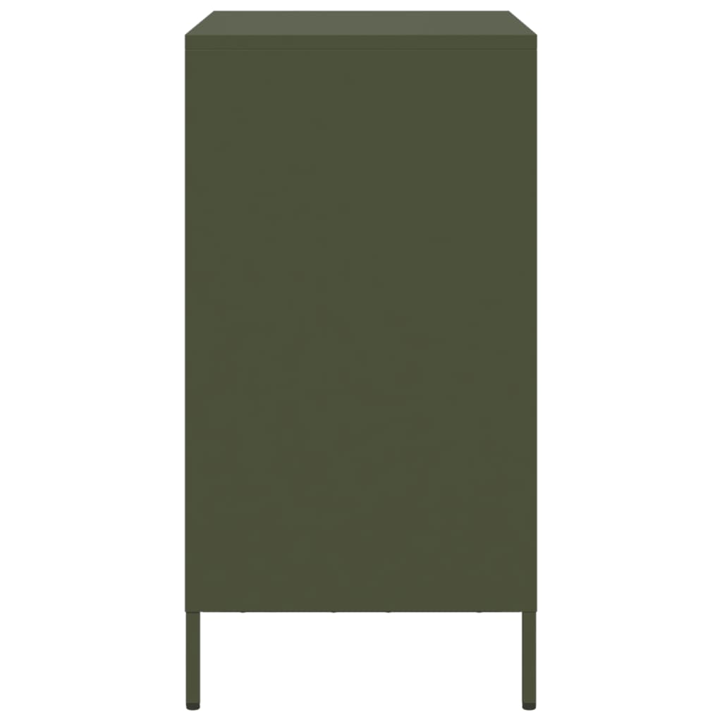 Sideboard Olive Green 68 X 39 X 73.5 Cm Cold Rolled Steel