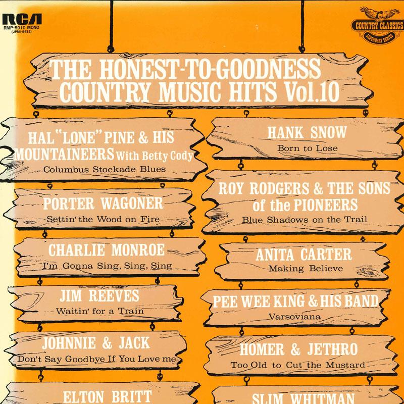 LP Record VARIOUS Country Classics Legendary Series v RMP5010 RCA 1977 Japan CountryFolk Used