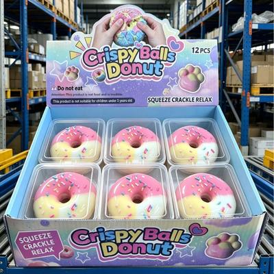 Donut Wach Rissig Quetschen Katzenpfote Knuspriges Gefühl Weich Jungen Mädchen Knirschen Weiches Spielzeug Schülerpreis