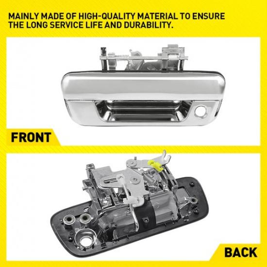 Tailgate Handle Chrome for 2004-14 Chevrolet Colorado GMC Canyon W/ Keyhole EK