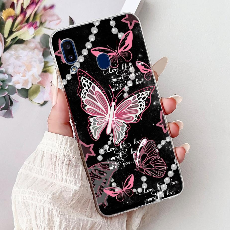 For Samsung Galaxy A10 A20 A30 Case A105F A205F A305F Cute Fashion Painted Cover Soft Silicone Case For Samsung A20 A 10 30 Bags