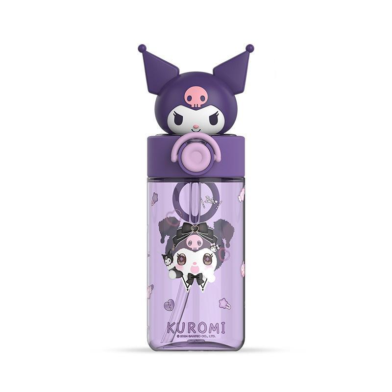 X&W 500ml Tritan Water Cup Leak-proof Water Bottles with Creative Doll Cover Cartoon My Melody Straw Travel Mug Children's Gift