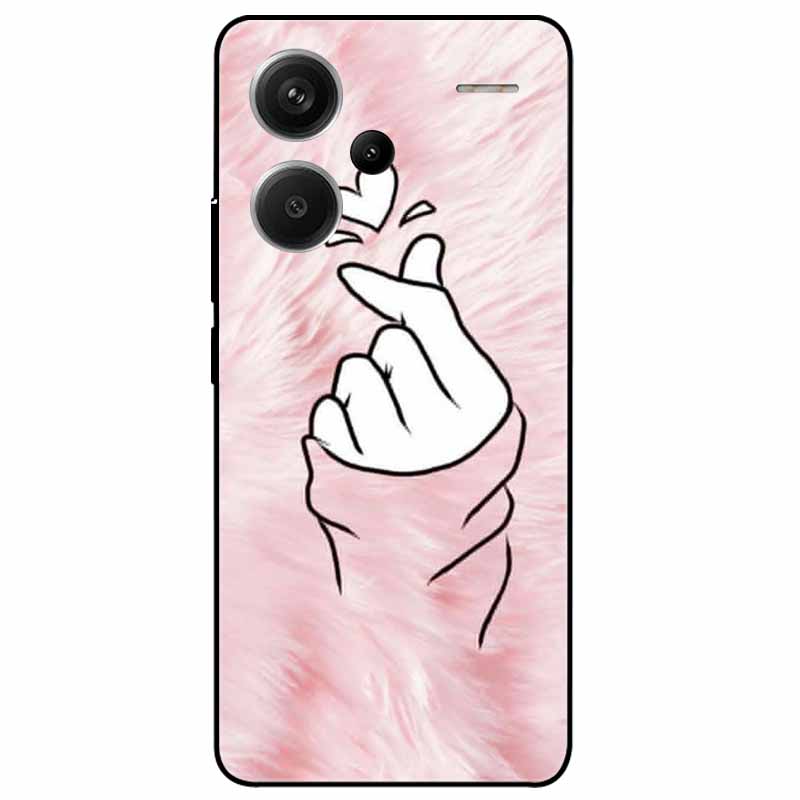 For Redmi Note 13 Pro Plus 5G Pro+ Case Soft Black Painted Cats TPU Funda For Xiaomi Redmi Note 13 Pro 5G Note13 Silicone Cover