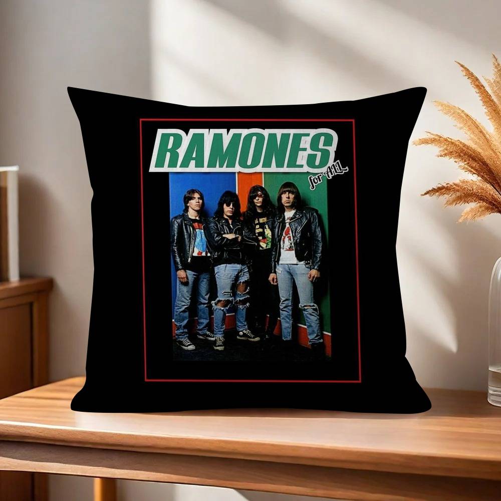 Poszewka na poduszkę kreskówka Prezent Poszewka na poduszkę Sypialnia Dom Sofa Krzesło Siedzenie Dekoracja poszewka na poduszkę Zespół Rockowy RRamones ANIME