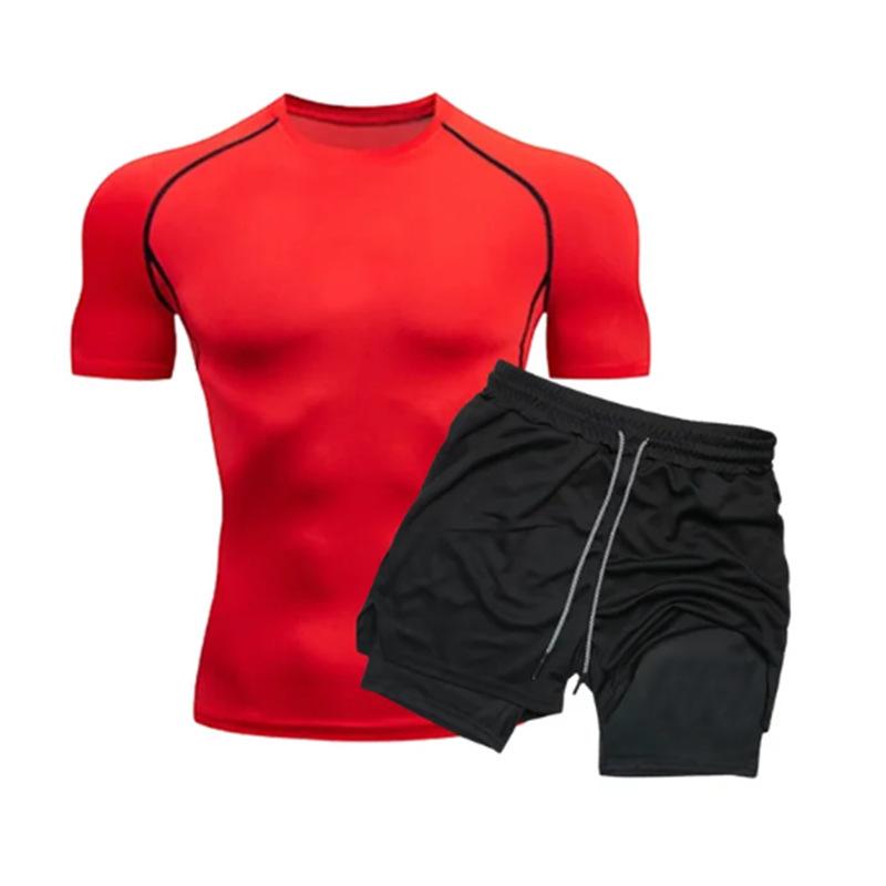 Men's Quick-Dry Double Layer Swim Shorts with Inner Lining - Anti-Embarrassment Swimsuit Set for Swimming and Hot Springs.