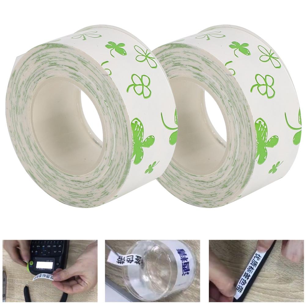 2Pcs Print Label Tape Cute Ribbon Thermal Paper for KINGJIM/TEPRA LR5C Labeler(EQT028)