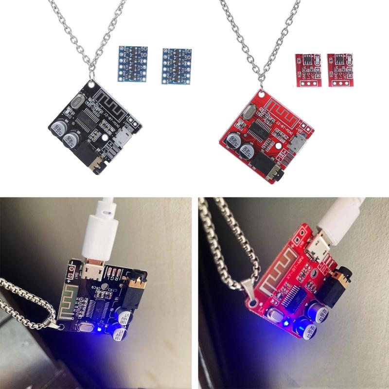 Cyberpunkový náhrdelník Disco Hip Hop náhrdelník pro ženy Harajuku Elektronický čip náhrdelník Módní šperky Přívěsky Estetický