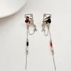 Trendy Long Tassels Earrings with Playing Cards Sweet Temperament Earring Accessories Fashion Jewelry for Women Girls
