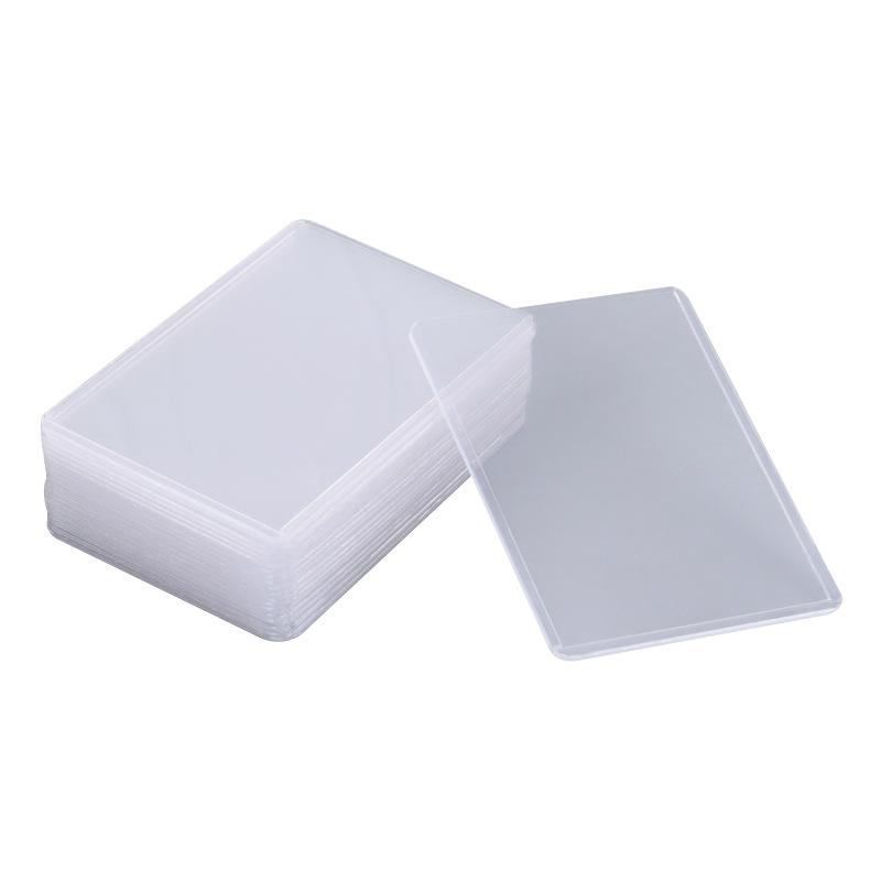 25PCS Transparent PVC Card Sleeves Game Card Hard Plastic Card Sleeves Card Protective Card Holder Trading Cards Case
