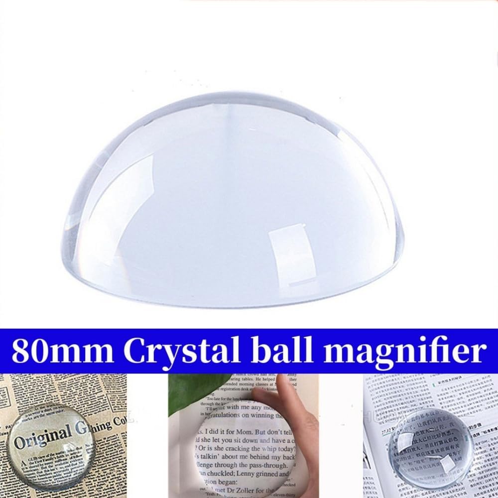 Sfera di Vetro Semisfera di Cristallo Pesa-carte 4/6/8/10cm Sfere Decorazioni per la Casa Ornamenti Statuette Lenti d'Ingrandimento