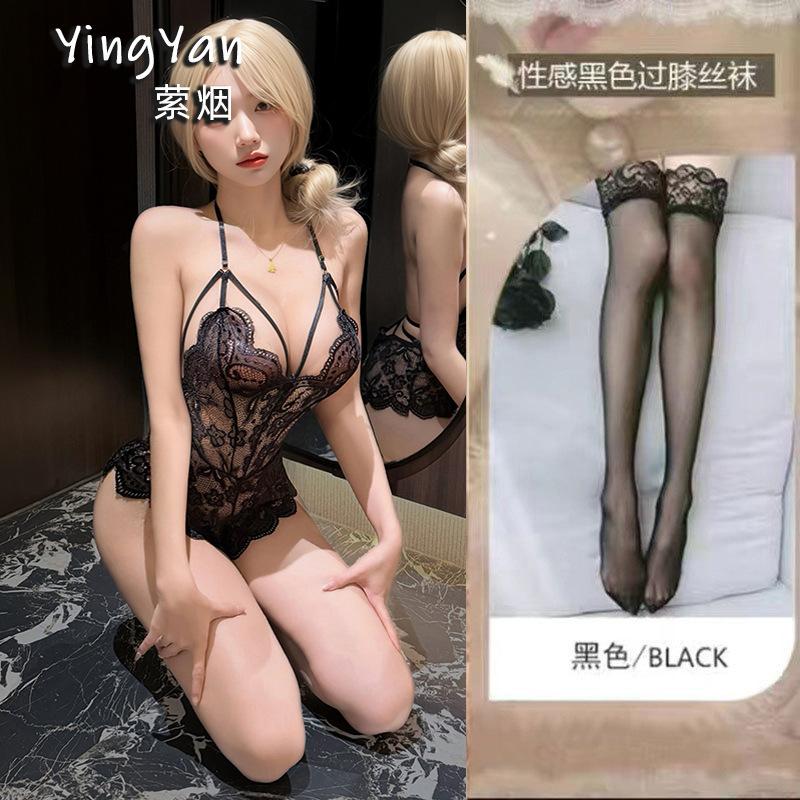 Breast sex underwear pure lust lace sexy onesie hollow transparent open gear free small chest uniform