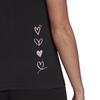 Adidas Heart Logo Letter Print American Vintage Fitness Training Comfortable Trendy Casual Sports Crew Neck Short Sleeve T-Shirt Women Tops GL6844