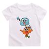 The Wonderfully Weird World of Gumball New Style Children T-Shirt Cute Cartoon Printing 100%cotton T-shirts Children Soft Tops