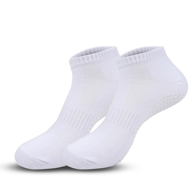 Men'S Dispensing Yoga Socks, Indoor Trampoline Socks, Floor Socks, Sweat-Absorbing Breathable Boat Socks, Boat Socks, Solid Color Non-Slip Socks