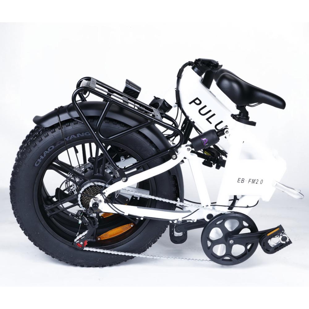 Puluma FM2.0 Foldable Electric Bicycle 20" Fat Tire 750W Peak Motor Fully Suspended Adult Electric Bike 7 Speed Dual Disc Brakes 48V 15Ah