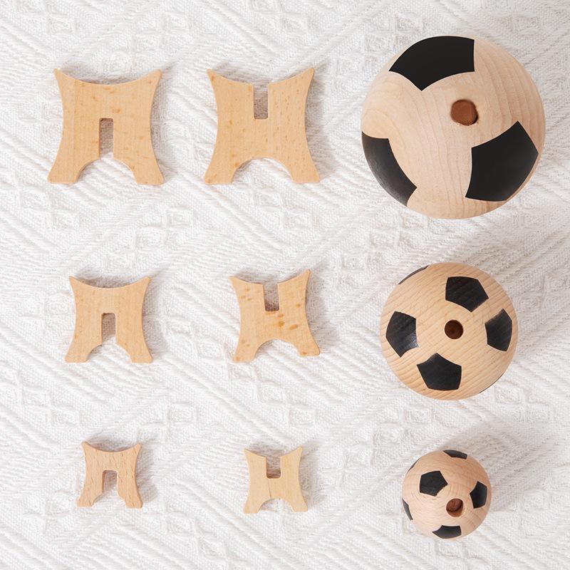 Soccer Ball Shaped Beechwood Diffuser, Volatile Aromatherapy Air Freshener for Home, Natural Solid Wood Deodorizer and Mosquito Repellent