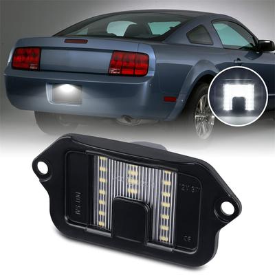 White Led Rear License Plate Light Lamp Upgrade For Ford Mustang 2005-2009