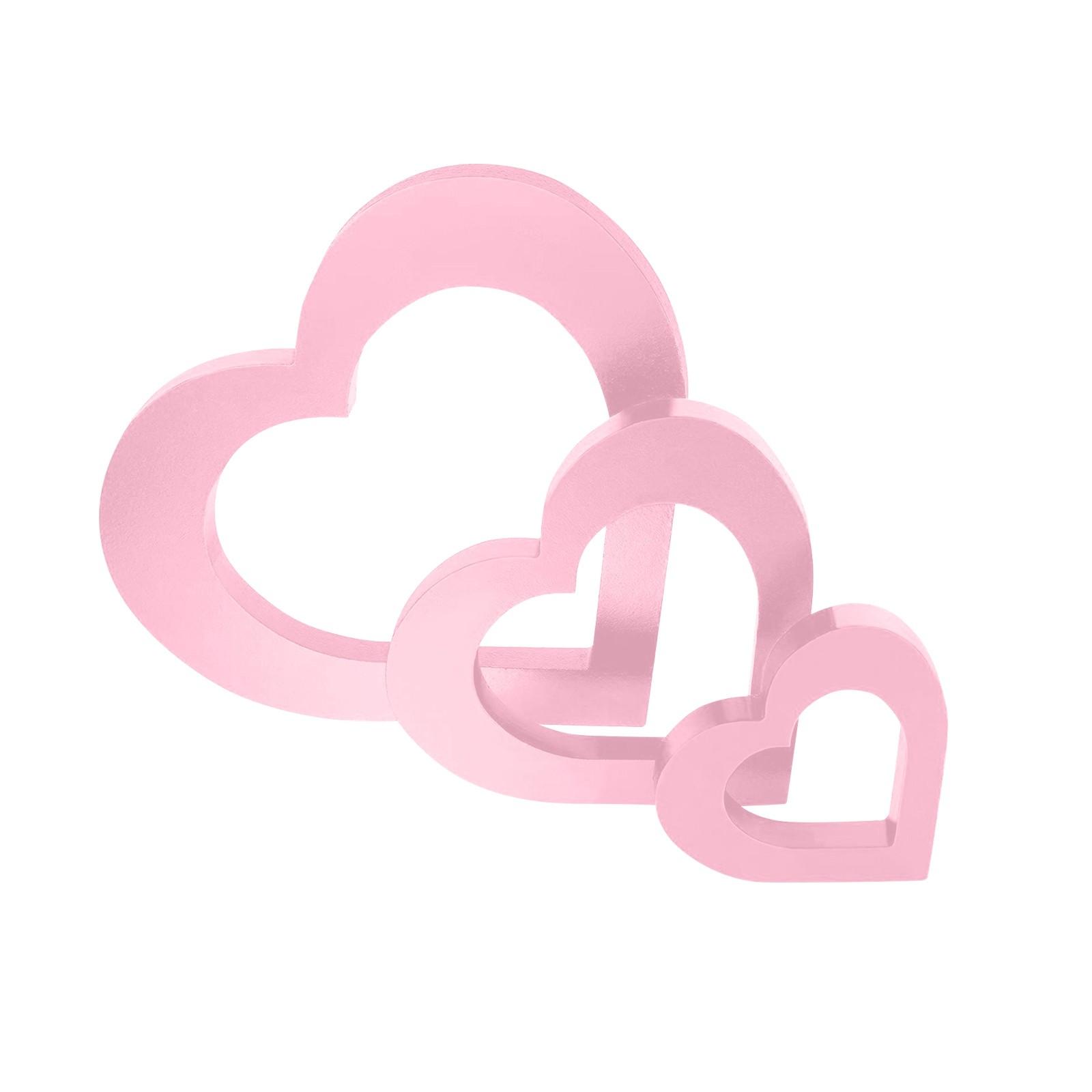 

Украшение ко Дню святого Валентина Скульптура в форме сердца Украшение для праздничной вечеринки Свадебное украшение One Size розовый